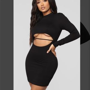 Long Sleeve Cut Out Dress